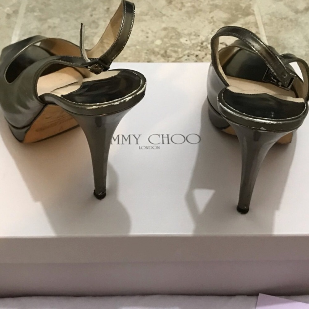 Jimmy Choo Metallic Heels - Picture 4 of 7